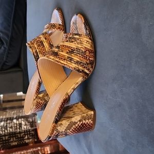 Beige snakeskin heels - never worn!